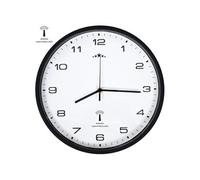 Wandklok met quartz uurwerk radiogestuurd 31 cm wit en zwart50617