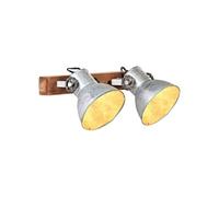 Wandlamp industrieel E27 45x25 cm zilverkleurig320503