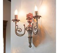 Wandlampe Leuchter En Laiton Bronze 2xE14 Fait Main Chambre À Coucher Salon