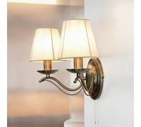 Wandleuchte Antique Abat-Jour Lampe Avec Abat-Jour Mur Interrupteur à Tiré Salon