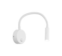 Wandleuchte Applique Murale Blanc avec Interrupteur Bras Flexible H:45 CM G9