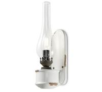 Wandleuchte Applique Murale Blanc Shabby Céramique Verre H:33 CM Lampes Design