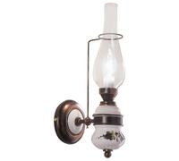 Wandleuchte Applique Murale Céramique Métal Verre H:40 CM la Main E14 Vintage