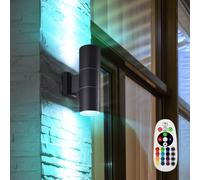 Wandleuchte Außen UP DOWN Harms RGB LED Dimmbar Verre Télécommande