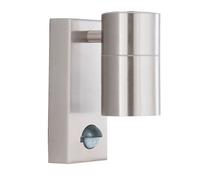 Wandleuchte Avec Détecteur Extérieur Acier Hauteur : 15 CM IP44 GU10 Jardin