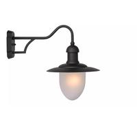 Wandleuchte Blendarm Verre Métal Noir IP44 Porte E27 Extérieur Applique Murale