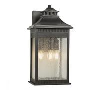 Wandleuchte Braun Métal IP44 Carré Mur Extérieur Vintage Grand Maisie Laterne Au