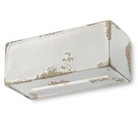 Wandleuchte Céramique Blanc Antique B : 25 CM E27 Shabby Murale Intérieur