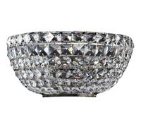 Wandleuchte Intérieur Cristal B : 25,5 CM Petit 2x E14 Couloir chambre à coucher