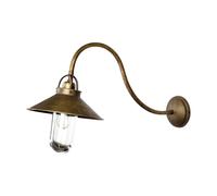 Wandleuchte Lampe Murale Extérieur Laiton Verre E27 IP44 Bronze Antique Mat Haus
