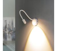 Wandleuchte Lecture Interrupteur LED 2700 K 660 Lm Souple Blanc Applique Murale