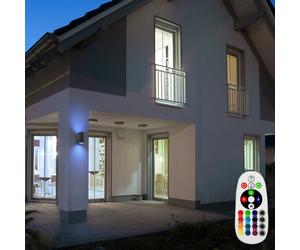 Wandleuchte LED RGB Extérieure Up Down Noire Avec Télécommande Dimmable