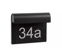 Wandleuchte Numéro de Maison Aluminium IP54 Porte D'Entrée B : 20 CM 3000 K Noir