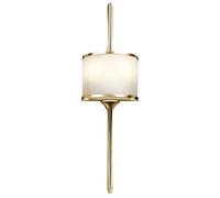 Wandleuchte Salle de Bain En Laiton Poli B : 17cm IP44 Art Nouveau Lampe Arya