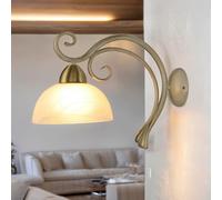 Applique murale Flora Luminex, dimmable, doré, Salon / Salle à manger, Verre, Maison de campagne / Rustique, Applique Murale