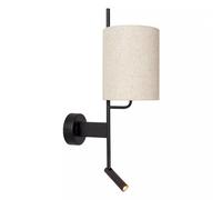 Wandleuchte Tissu Beige Noir 58 CM E27 Liseuse Ambience Applique Murale Blendarm