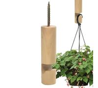 Wandmontierte Pflanzenhaken, Pflanzenaufhängerhaken | Wandmontierte Kleiderbügel aus Holz | Multifunktionaler dekorativer Haken für Windspiele, Pflanzen, Laternen, LED-Lichtleisten, Feiertagsdekoratio