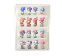 Wandmontierte Vitrine mit Magnettür - 4-stöckige Sammlervitrine aus Acryl, 40 x 9,5 x 30 cm - Staubdichte Hängende Vitrine aus Glas - Zur Präsentation Von Pop-Figuren, Automodellen und Anime-Figuren