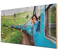 wandmotiv24 Mural en Bois - Photo sur Panneau de Bois avec aperçu en Ligne - décoration Murale personnalisée - Tableau en Bois avec Motif souhaité - Cadeau Photo - 90x50 cm