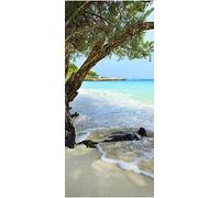 wandmotiv24 Papier Peint de Porte Plage Tranquille et paisible. Province de Rayong 100 x 200 cm (L x H) - autoadhésif Photo, Moderne M0899