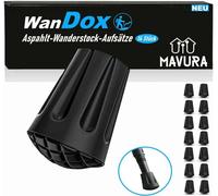 WanDox bâtons de randonnée embouts asphalte [14x] Nordic Walking amortisseurs en caoutchouc Trekking