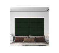 Wandpanelen 12 st 3,24 mÂ² 90x30 cm fluweel donkergroen343921
