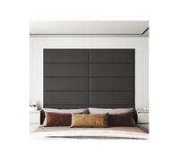 Vidaxl Panneaux Muraux 12 Pcs Gris 90x30 Cm Similicuir 3,24 M²