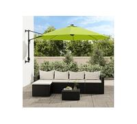 Wandparasol met LEDs 290 cm appelgroen362893