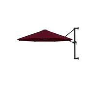Wandparasol met metalen paal 300 cm bordeauxrood47298
