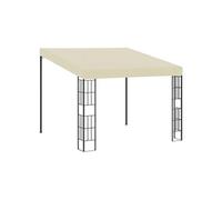 vidaXL Belvédère Mural Tonnelle Mural Chapiteau de Patio Pavillon d'Extérieur Jardin Terrasse Célébrations en Plein Air 3x3 47987