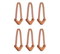 WANDRD Lot de 12 tirettes de fermeture éclair avec 6 tirettes en U et 6 languettes droites, extracteurs de rechange pour sacs à dos et équipement de voyage, prise en main facile durable - [Sedona