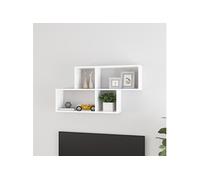Vidaxl Étagère Murale Blanc 100x18x53 Cm Aggloméré Blanc