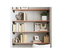 vidaXL Étagère murale Tablette flottante bord vivant Chêne massif traité Marron clair 100x30x2 cm