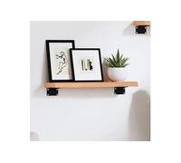 vidaXL Wandschap 40x10x2 cm behandeld massief eikenhout363620 Marron G