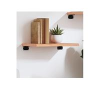 Wandschap 40x20x2 cm behandeld massief eikenhout lichtbruin363623