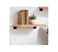 Vidaxl Étagère Murale Marron Clair Bois Chêne Massif Traité Marron