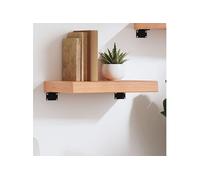 vidaXL Wandschap 40x30x(2-6) cm behandeld massief eikenhout lichtbruin363628 Marron G