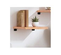 Wandschap 40x40x(2-4) cm behandeld massief eikenhout lichtbruin363630