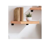 Vidaxl Étagère Murale Marron Clair Bois Chêne Massif Traité Marron