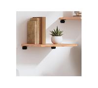 Wandschap 40x40x2 cm behandeld massief eikenhout lichtbruin363629