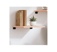 vidaXL Wandschap 40x40x2 cm onbehandeld massief eikenhout363509 Marron G