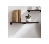 Wandschap 40x50x2 cm behandeld massief eikenhout donkerbruin363752