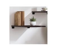 vidaXL Wandschap 40x60x2 cm behandeld massief eikenhout donkerbruin363755 Marron G