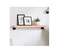 vidaXL Wandschap 60x10x4 cm onbehandeld massief eikenhout363519 Marron G