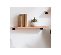 vidaXL Wandschap 60x20x2 cm behandeld massief eikenhout lichtbruin363641 Marron G