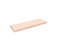 vidaXL Wandschap 60x20x2 cm onbehandeld massief eikenhout363521 Marron G