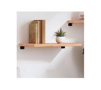 Vidaxl Étagère Murale Marron Clair Bois Chêne Massif Traité Marron