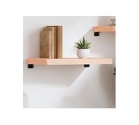 Wandschap 60x30x(2-6) cm onbehandeld massief eikenhout363526