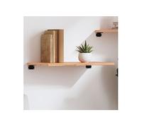 Vidaxl Étagère Murale Marron Clair 60x30x2 Cm Bois Chêne Massif Traité Marron