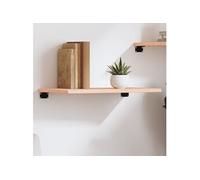 Wandschap 60x30x2 cm onbehandeld massief eikenhout363524